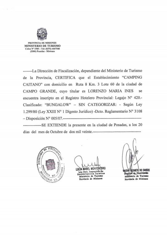 Camping Caitano Hotel Campo Grande  Eksteriør billede